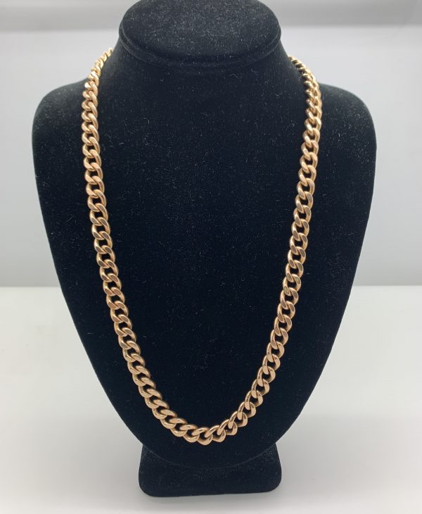 14k cuban link rose 24