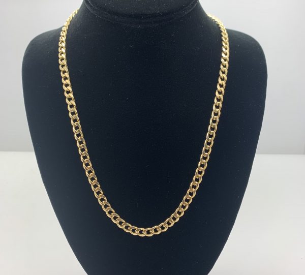 14K CUBAN LINK YELLOW GOLD 20″