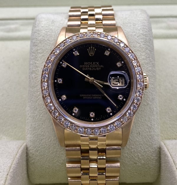 ROLEX DATEJUST 36MM DIAMOND BEZEL